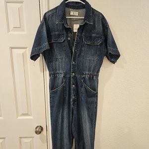 Free people denim jumpsuit